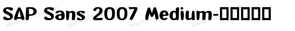 SAP Sans 2007 Medium字体转换